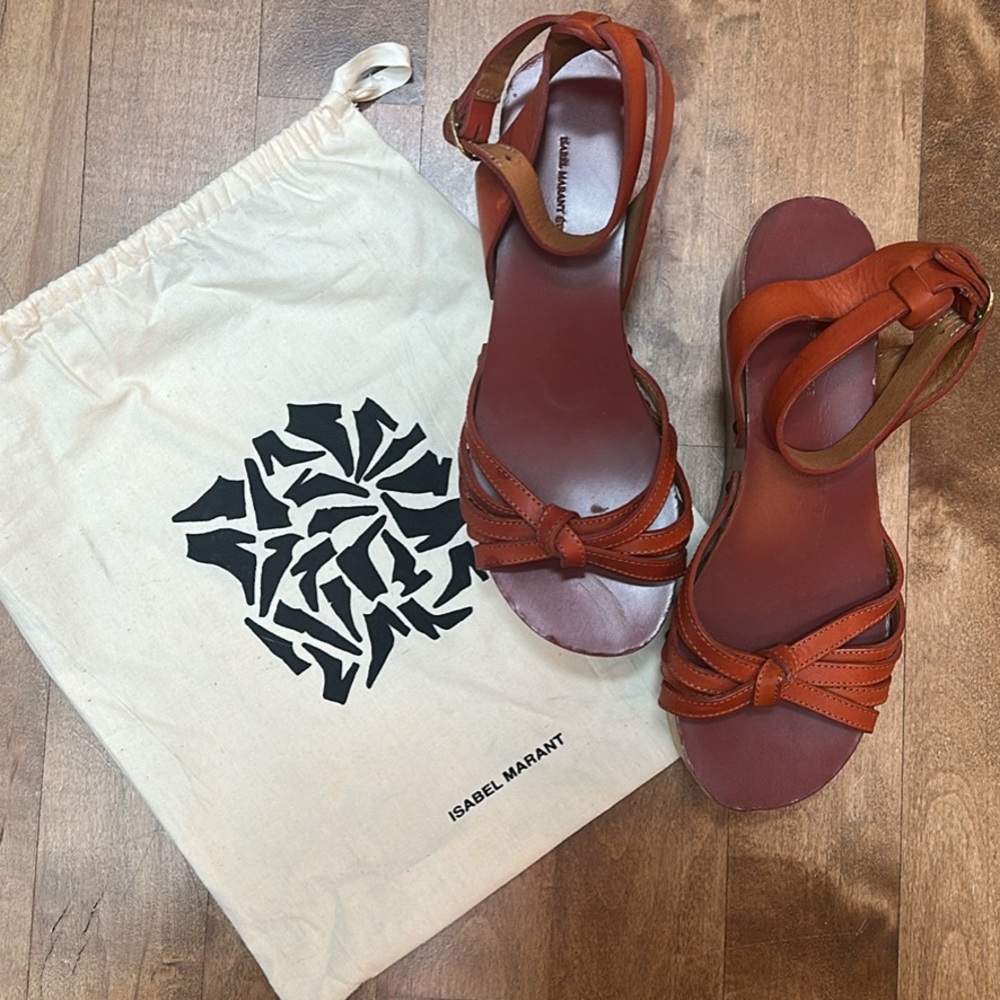 Isabel Marant Tan Leather Sandals